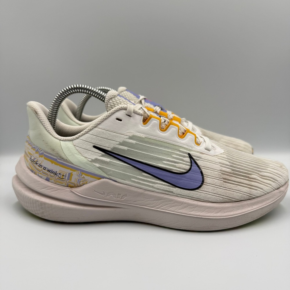 Nike Air Winflo 9 White Purple Running Shoes Women's 9 Back in a Wink DR8802-100